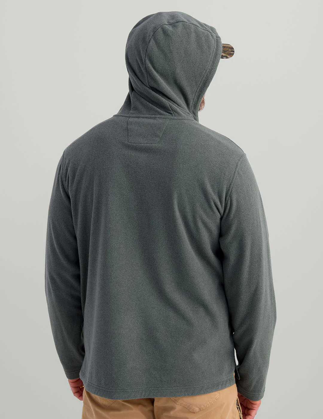 Still Trad Snap Fleece Hoodie - Image 5